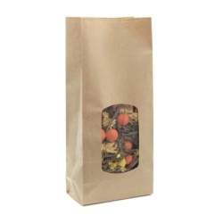 SAC SOS HERBO+FENETRE KRAFT BRUN 135+75X315MM 800ML ~100