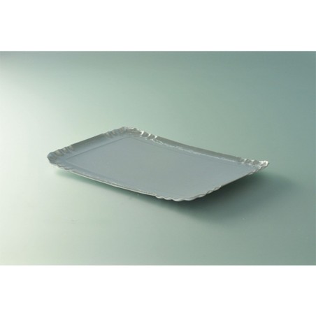 PLATEAU TRAITEUR 19X28CM ARGENT INTERIEUR ~25
