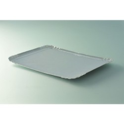 PLATEAU TRAITEUR 25X34CM ARGENT INTERIEUR ~25