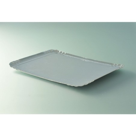PLATEAU TRAITEUR 25X34CM ARGENT INTERIEUR ~25